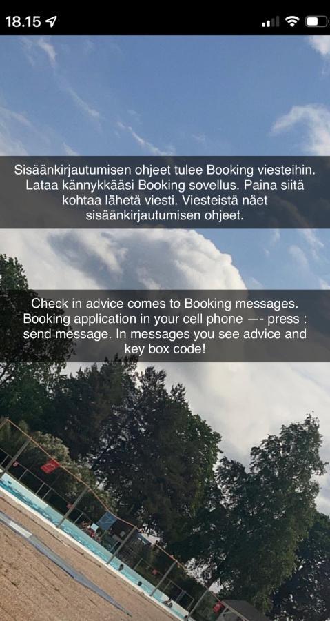 Yksio Kilometri Jokirannasta Forilta Apartamento Turku Exterior foto